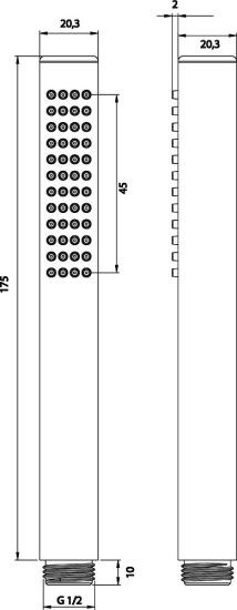 Душевая стойка Omnires Mini MI1544-X/K термостат, хром