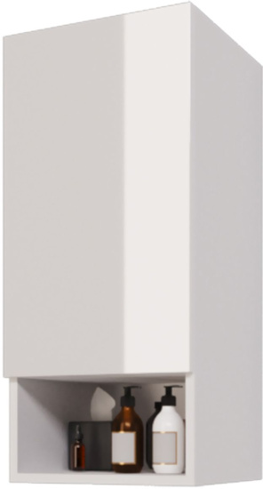 Шкаф Dreja Perfecto 35 правый, белый глянец