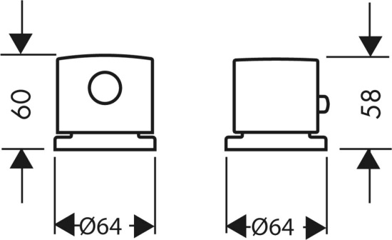Смеситель на борт ванны Axor Uno 38480820 термостат, шлифованный никель