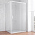 Душевой уголок Vegas Glass ZP+ZPV 130*70 01 10 профиль белый, стекло сатин