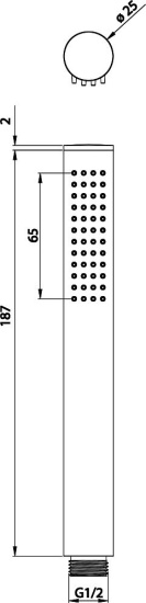 Душевая стойка Omnires Mini MI1544-X/O термостат, хром