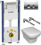 Инсталляция Geberit Duofix Delta 458.124.21.1 3 в 1 + унитаз подвесной Jacob Delafon Vox EDM102-00 с сиденьем