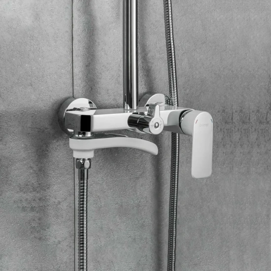 Душевая стойка Gappo G2448-8 белый/хром