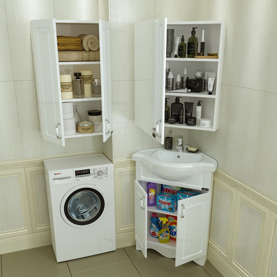 Тумба с раковиной СанТа Верона 60 угловая