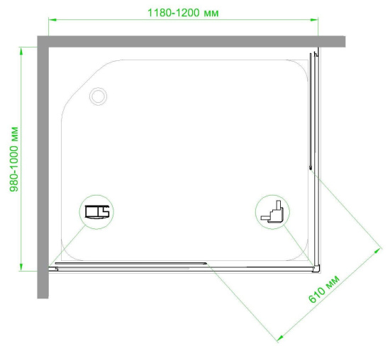 Душевой уголок Royal Bath HPD RB 1120 HPD-T 120x100
