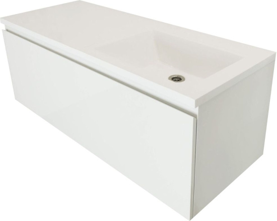 Тумба с раковиной Эстет Dallas Luxe 120 подвесная, 1 ящик, R