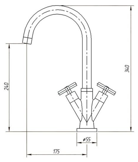 Смеситель для кухни Migliore Naxos 18240 хром