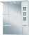 Зеркало-шкаф Misty Квадро 90 R белая эмаль, с подсветкой