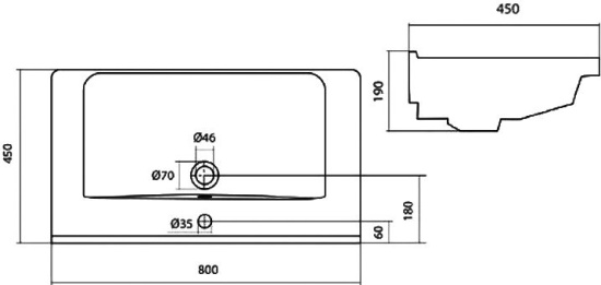 Мебель для ванной ASB-Mebel Бари 80-2.2 белая