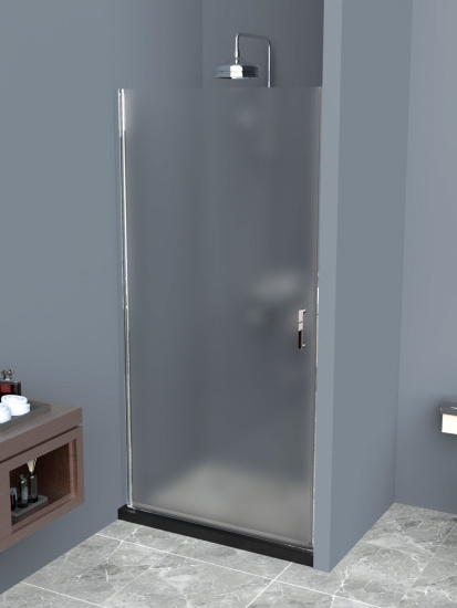 Душевая дверь в нишу BelBagno Uno B-1-80-P-Cr стекло текстурное