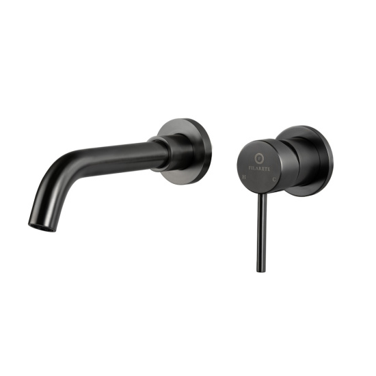 Смеситель для раковиный Filarete Roun FL4020BG, графит