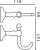 Крючок Art&Max Antic AM-E-2686AL Крючок Art&Max Antic AM-E-2686AL