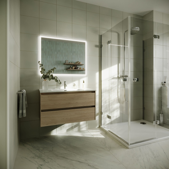 Тумба с раковиной Sancos Cento 90 карпатская ель