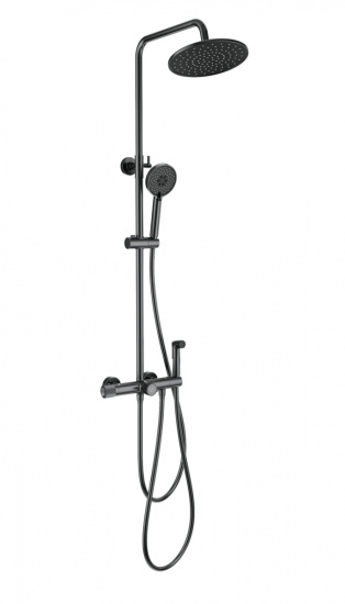 Душевая стойка Wonzon & Woghand WW-B3097-A-BGG с техническим душем и термостатом