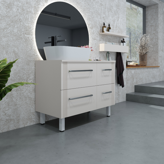 Тумба с раковиной Sanvit Ричмонд 90 R со столешницей