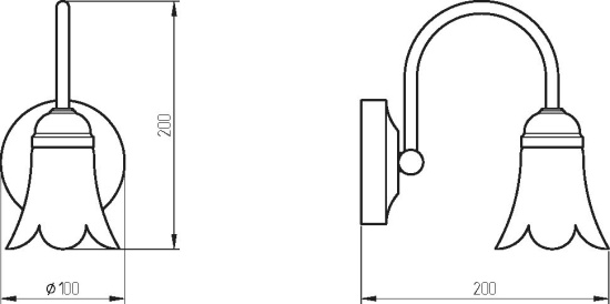 Светильник Migliore Mirella 17189 бронза