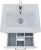 Тумба с раковиной Iddis New Custo 50, напольная, белая Тумба с раковиной Iddis New Custo 50, напольная, белая