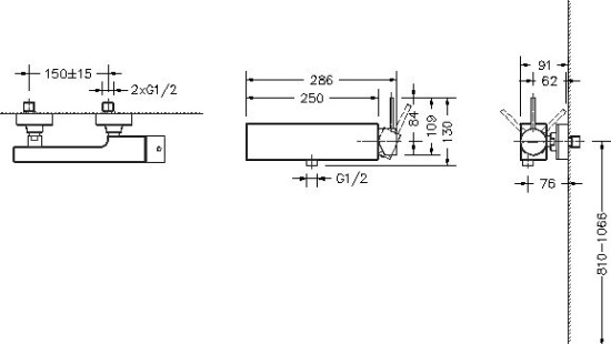 Смеситель для душа Bravat Arc F96061C-01-ENG хром