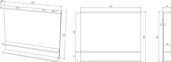 Мебель для ванной Sanflor Бруно 105 белый, орегон, напольная