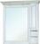 Зеркало-шкаф Bellezza Рим 110 R белое патина золото