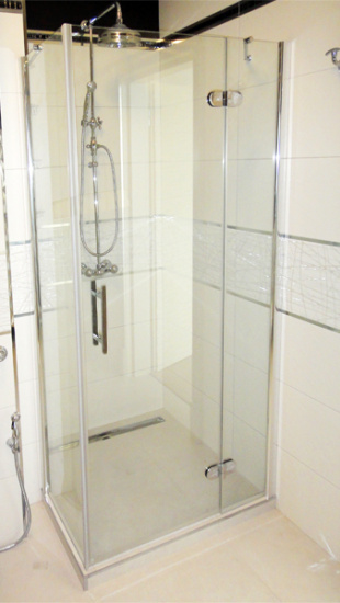 Душевой уголок GuteWetter Lux Square GK-103 правый 100x100 см стекло бесцветное, профиль хром