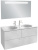 Мебель для ванной Jacob Delafon Odeon Rive Gauche 120 белая, 3 ящика, ручки хром Мебель для ванной Jacob Delafon Odeon Rive Gauche 120 белая, 3 ящика, ручки хром