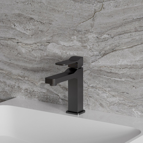 Смеситель для раковины Omnires Slide SL7710GR графит