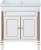 Тумба под раковину Misty Женева 70 белая патина