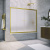 Шторка на ванну Vegas Glass Z2V NOVO 180 03 10, профиль золото матовое, стекло сатин