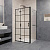Душевой уголок RGW Passage PA-77-1B L (1210-1240)х1000х1950 профиль черный, стекло прозрачное