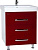 Тумба с раковиной Bellezza Рокко 60 напольная, красная