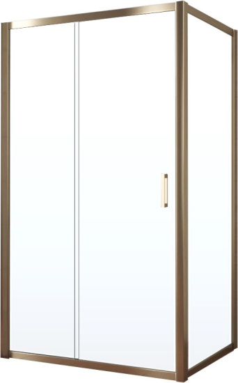 Душевой уголок Vegas Glass ZP+ZPV TUR NOVO 120*100 05 01 профиль бронза, стекло прозрачное