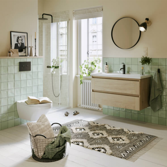 Тумба с раковиной Aqwella Astrid 100 дуб давос