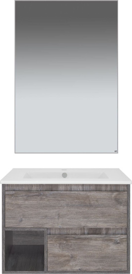 Тумба с раковиной Misty Темза 75 сосна пасадена