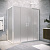 Душевой уголок Vegas Glass Z2P+ZPV NOVO h2000 205*90 01 10, профиль белый, стекло сатин