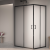 Душевой уголок RGW Passage PA-040B 1200x800x1950, профиль черный, стекло матовое