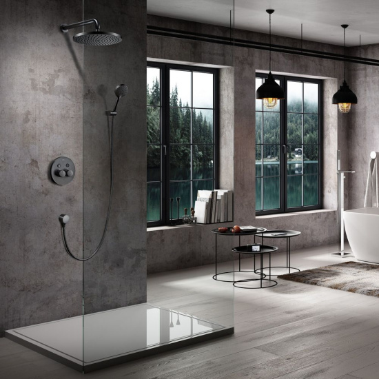 Душевая система  Black&White Universe 7566GM термостат