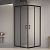 Душевой уголок RGW Passage  PA-030B 1000х1000х1950 профиль черный, стекло прозрачное
