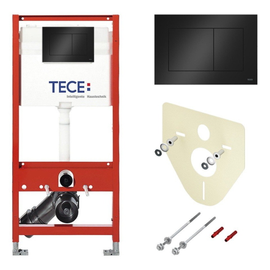 Инсталляция Tece TECEbase 9400414 с кнопкой смыва + унитаз подвесной Allen Brau Priority Tornado 4.31008.20