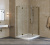 Душевой уголок Vegas Glass AFS-F Lux 120*100 05 01 R профиль бронза, стекло прозрачное