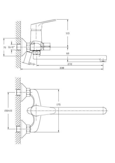 Смеситель для ванны Haiba HB16 HB2216