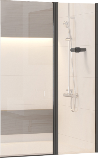 Шторка на ванну RGW Screens SC-11 B 100х140, профиль черный