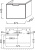 Тумба под раковину Jacob Delafon Reve 60 белый лак, 1 ящик