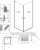 Душевой уголок Radaway Nes Black KDD I 100x90