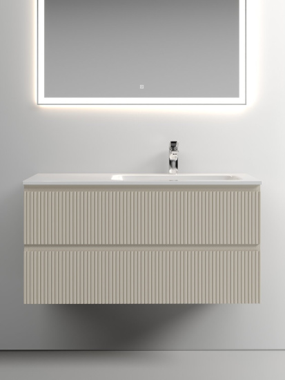 Тумба с раковиной Sancos Snob T 100 Beige Soft правая SNT100RCE, подвесная