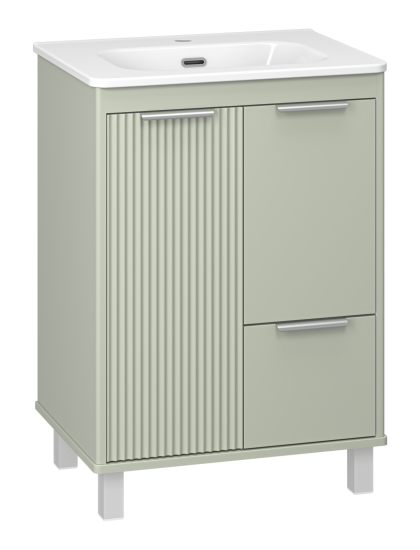 Тумба с раковиной Brevita Risacca Pistachio 60