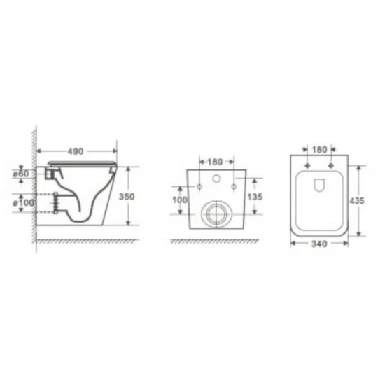 Инсталляция Grohe Rapid SL 38772001 с кнопкой смыва + унитаз подвесной WeltWasser Gelbach 004 GL-WT