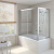 Шторка на ванну Vegas Glass ZV+ZVF 170*75 08 01 профиль глянцевый хром, стекло прозрачное