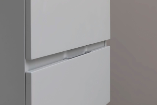 Тумба с раковиной Aquanet Алвита new 60 подвесная, серый, с ящиками