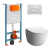 Инсталляция с унитазом VitrA Sento 9830B003-7212 с кнопкой хром